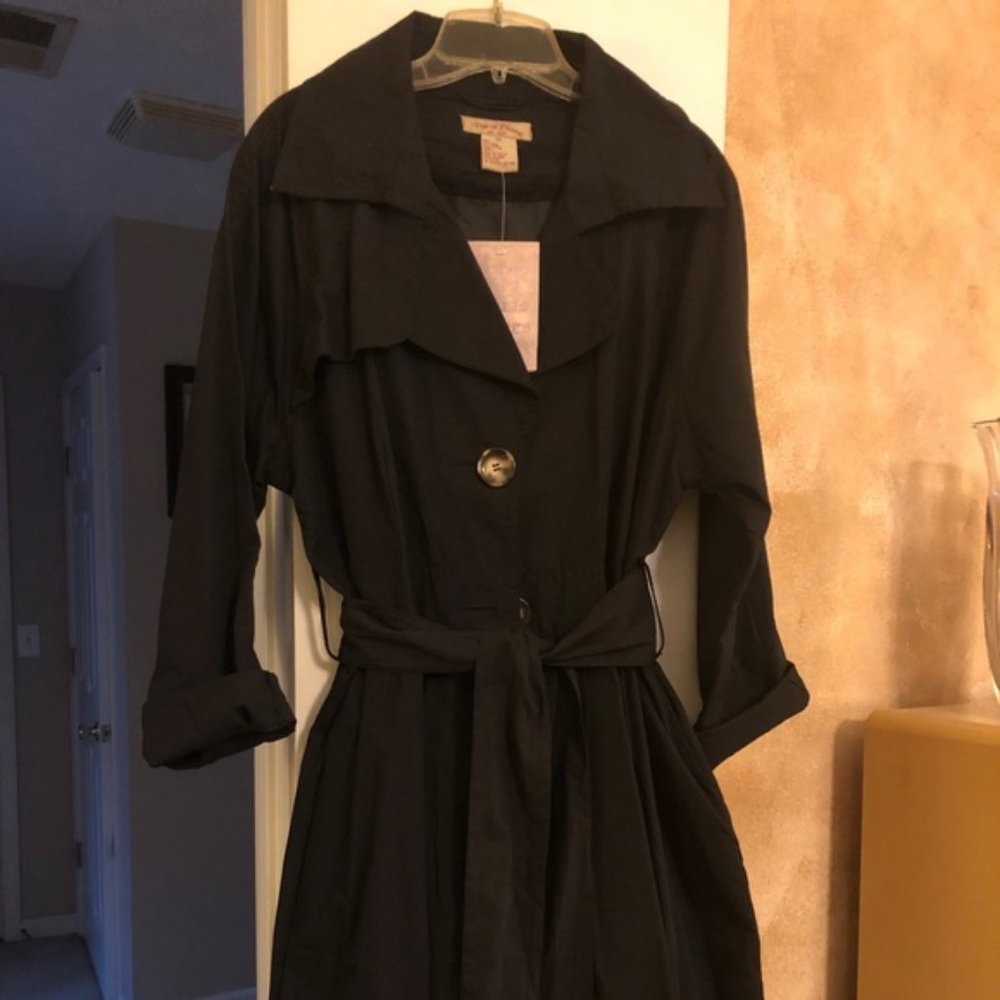 Paris Blues Trench Dress, 2X, Black